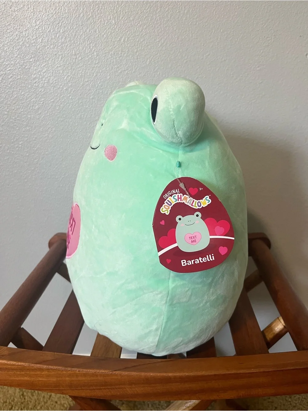 Squishmallows BARATELLI Frog 12” TEXT ME Heart Plush New Nwt Love Valentine